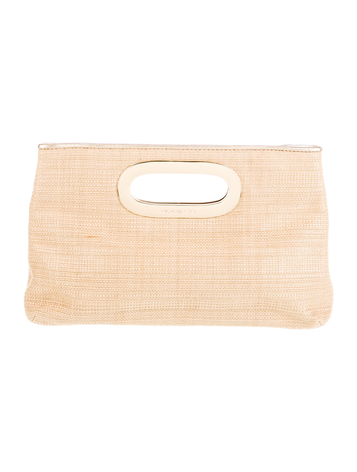 Michael Michael Kors Raffia Top Handle Bag Neutrals Handle Bags