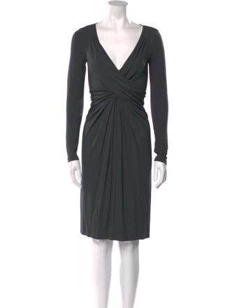 Michael Kors V-Neck Knee-Length Dress