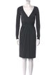 Michael Kors V-Neck Knee-Length Dress
