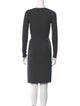 Michael Kors V-Neck Knee-Length Dress
