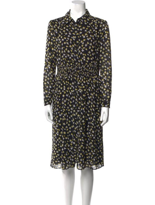 Michael Kors Floral Print Midi Length Dress