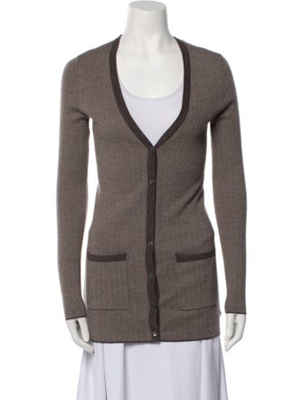 Michael Kors Cashmere Plunge Neckline Sweater