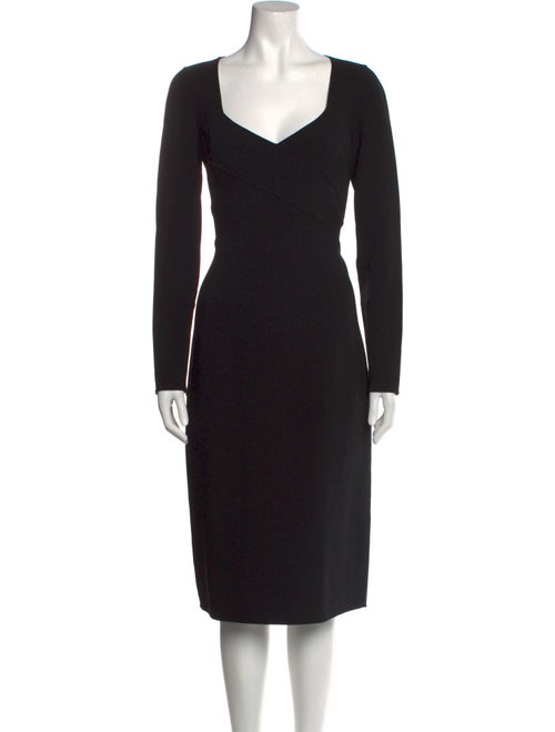 Michael Kors V-Neck Midi Length Dress