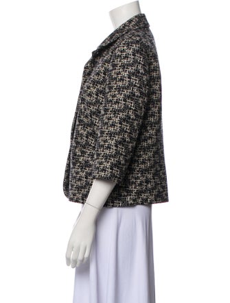 Michael Kors Virgin Wool Printed Blazer