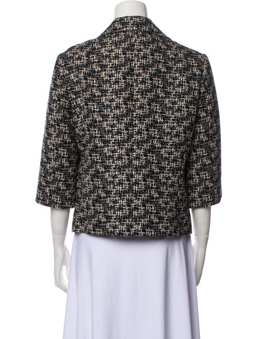 Michael Kors Virgin Wool Printed Blazer