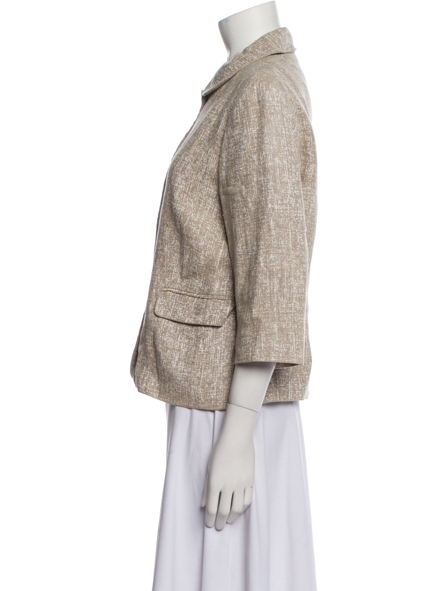 Michael Kors Linen Printed Jacket