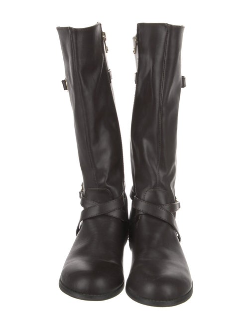 Michael Kors Leather Moto Boots