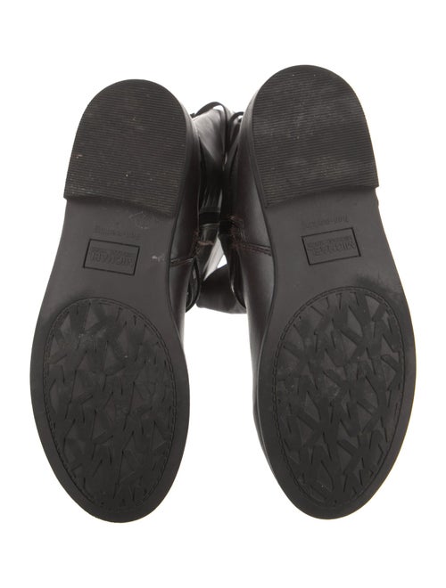 Michael Kors Leather Moto Boots