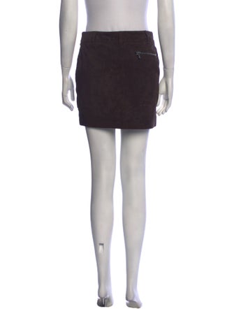 Michael Kors Leather Mini Skirt