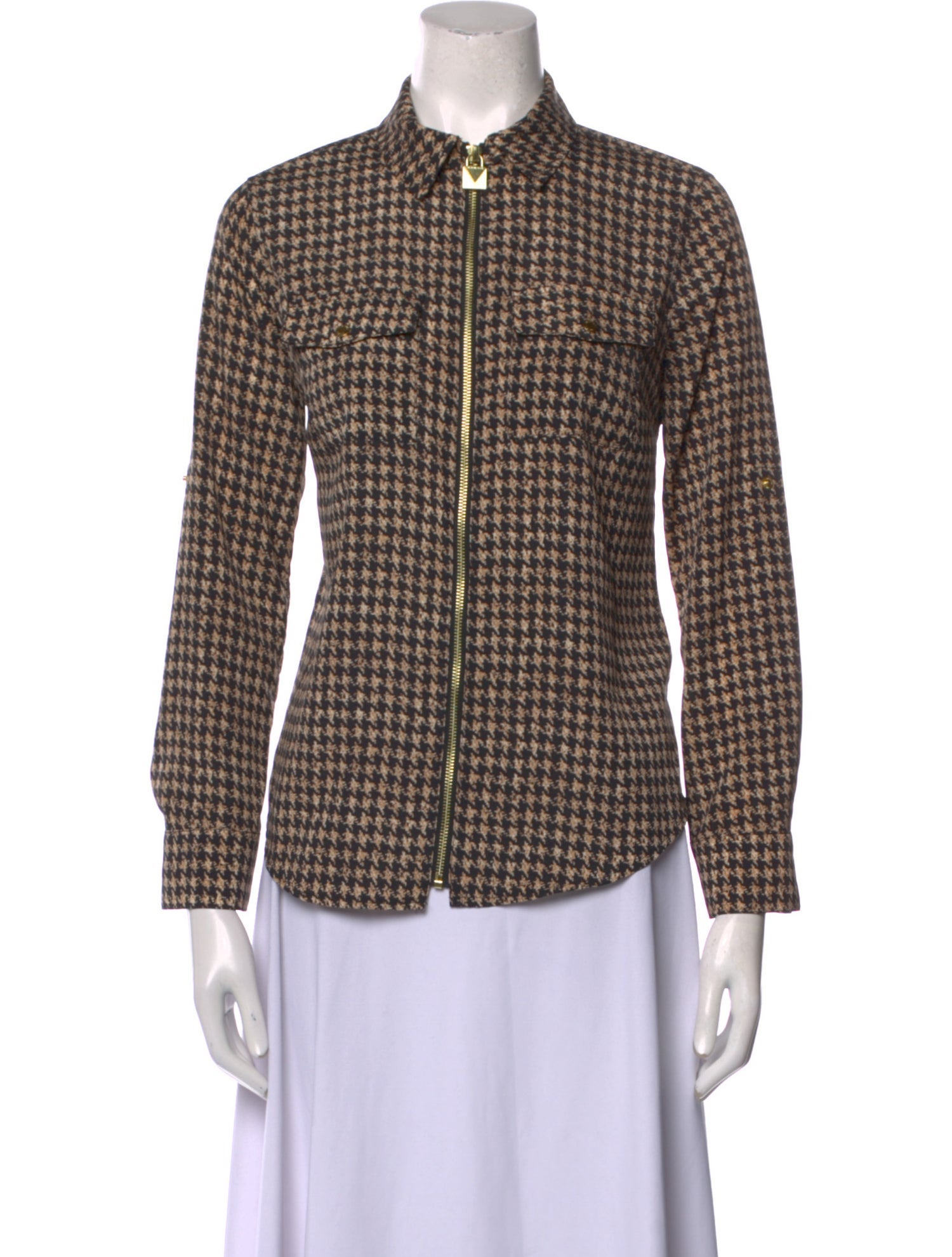 Michael Kors Houndstooth Print Blazer