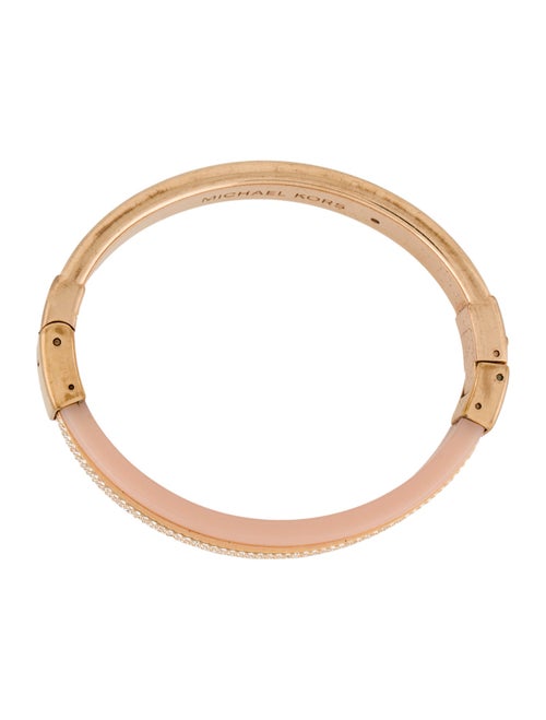 Michael Kors Crystal & Resin Hinged Bangle Bracelet