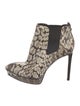 Michael Kors Snakeskin Animal Print Chelsea Boots