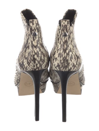 Michael Kors Snakeskin Animal Print Chelsea Boots