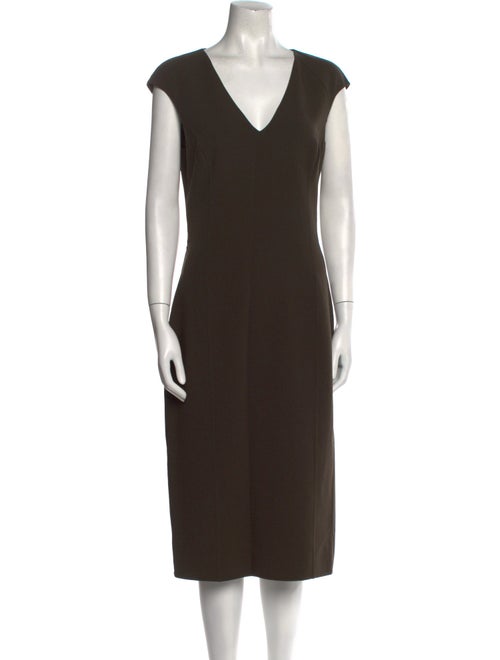 Michael Kors Virgin Wool Midi Length Dress