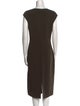Michael Kors Virgin Wool Midi Length Dress