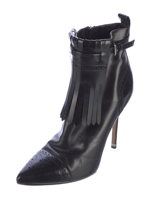 Michael Kors Leather Lace-Up Boots