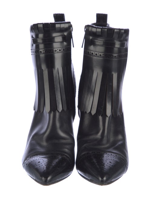 Michael Kors Leather Lace-Up Boots