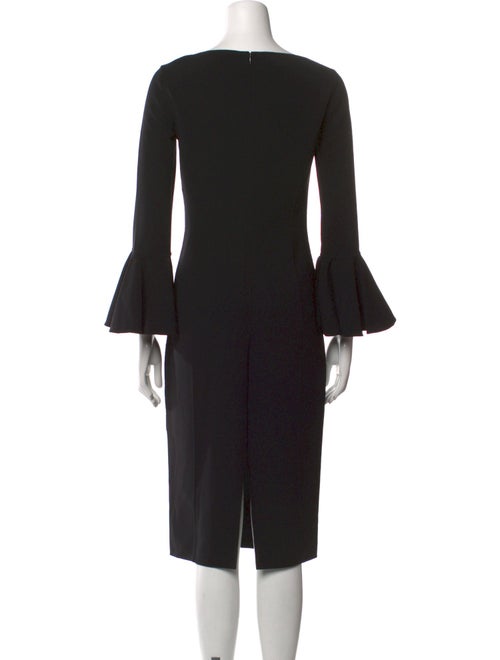 Michael Kors Bateau Neckline Midi Length Dress