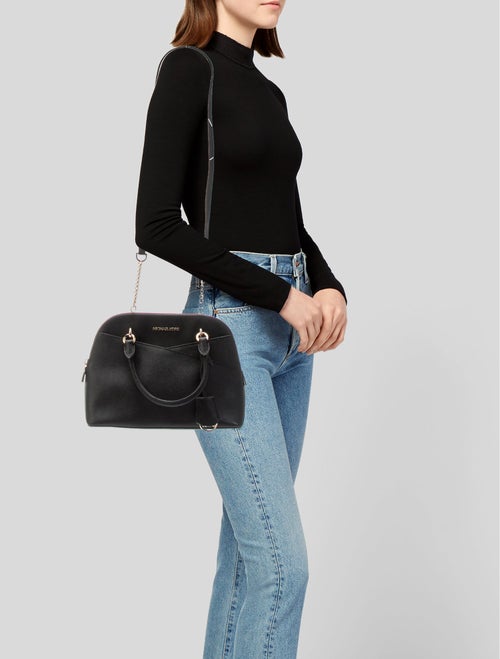 Michael Kors Saffiano Leather Top Handle Bag