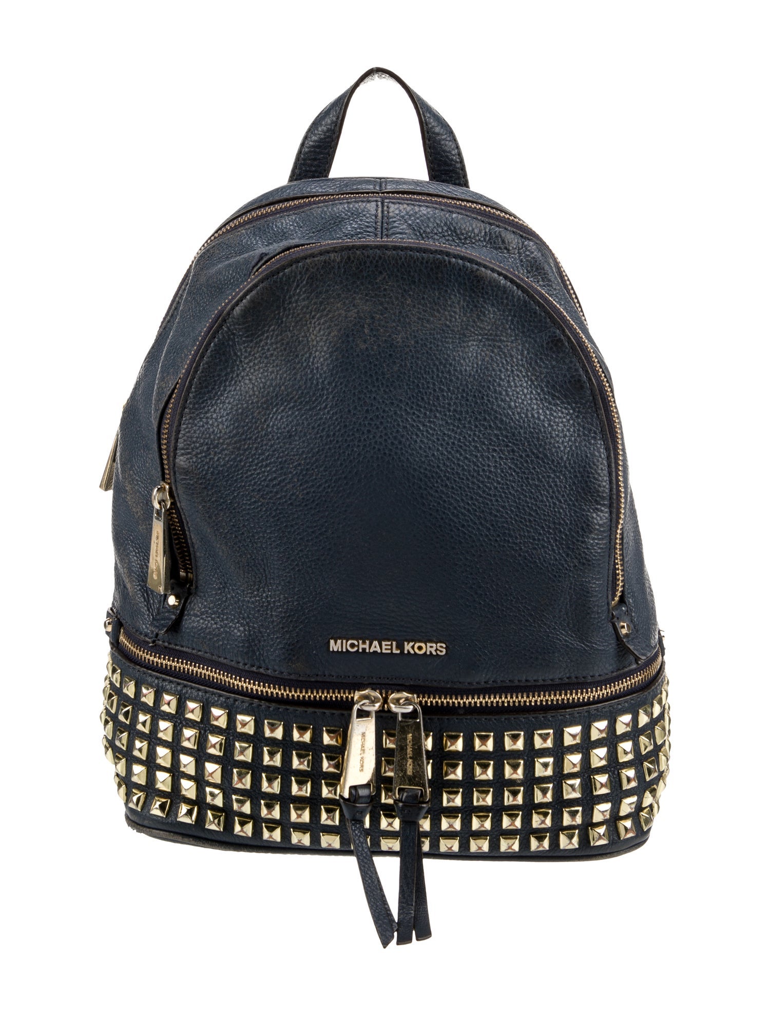 Michael Kors Leather Backpack - Blue Backpacks, Handbags 