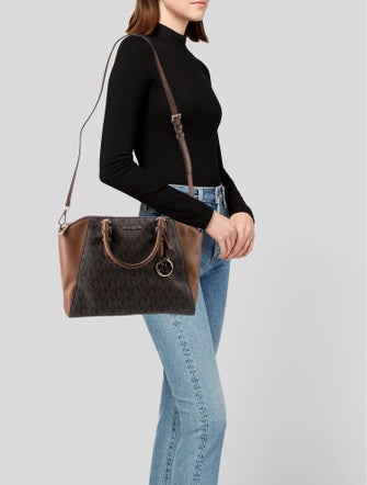 Michael Kors Leather Top Handle Bag