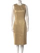 Michael Kors Crew Neck Midi Length Dress
