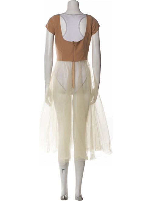 Michael Kors Virgin Wool Midi Length Dress