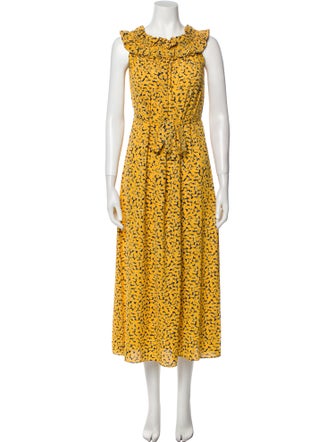 Michael Kors Floral Print Long Dress
