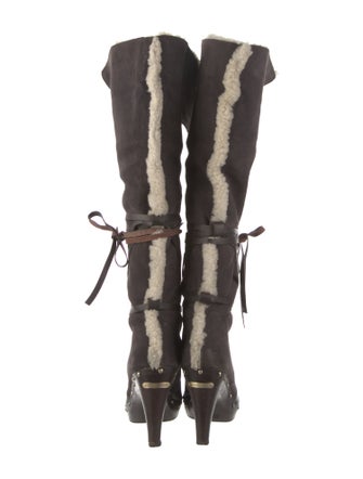 Michael Kors Suede Slouch Boots