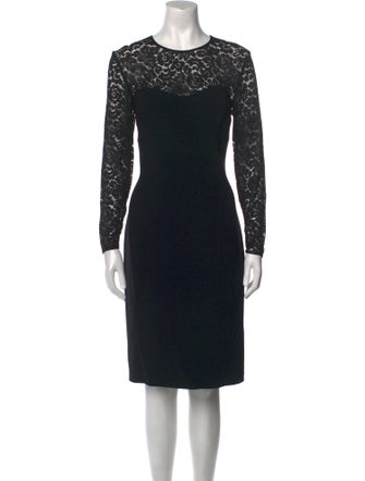 Michael Kors Virgin Wool Midi Length Dress