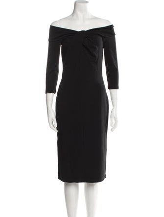 Michael Kors Off-The-Shoulder Knee-Length Dress