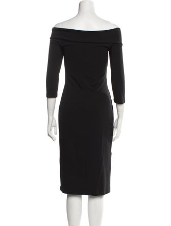 Michael Kors Off-The-Shoulder Knee-Length Dress