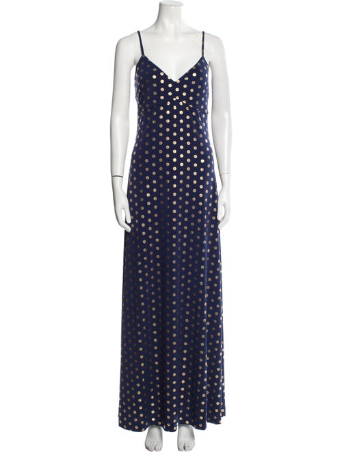 Michael Kors Polka Dot Print Long Dress w/ Tags