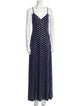 Michael Kors Polka Dot Print Long Dress w/ Tags