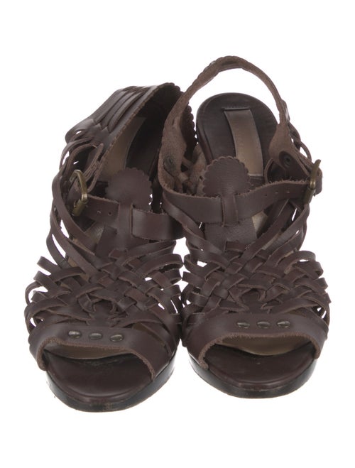 Michael Kors Leather Gladiator Sandals