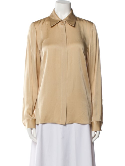 Michael Kors Long Sleeve Button-Up Top