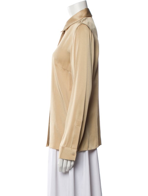 Michael Kors Long Sleeve Button-Up Top