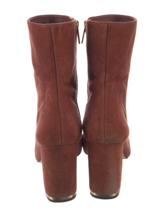 Michael Kors Suede Chain-Link Accents Boots