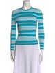 Michael Kors Striped Crew Neck Top