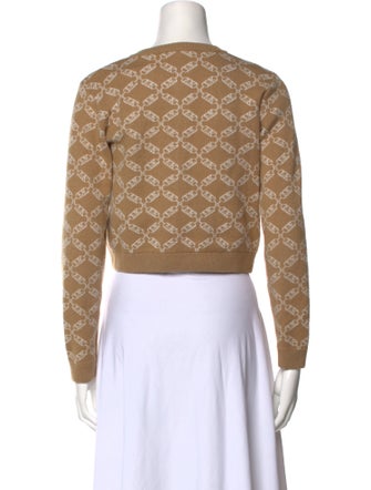 Michael Kors Printed Crew Neck Sweater