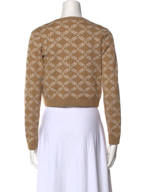 Michael Kors Printed Crew Neck Sweater