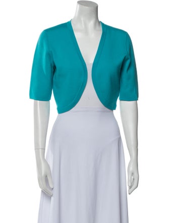 Michael Kors Wool Open Front Crop Top