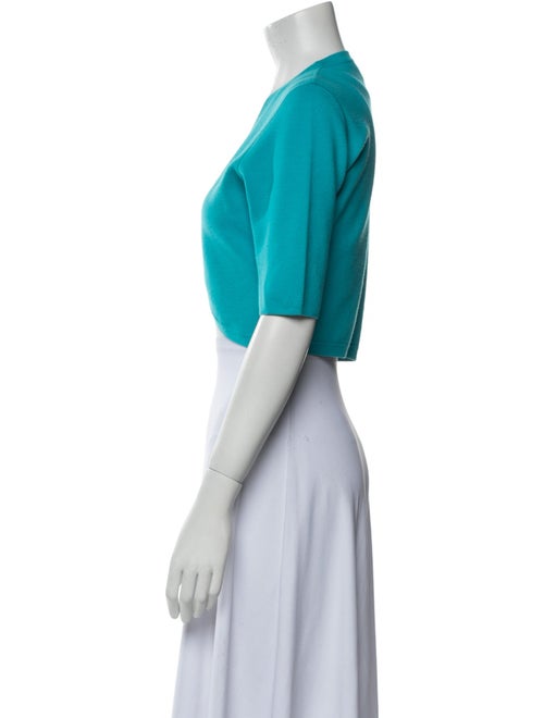 Michael Kors Wool Open Front Crop Top