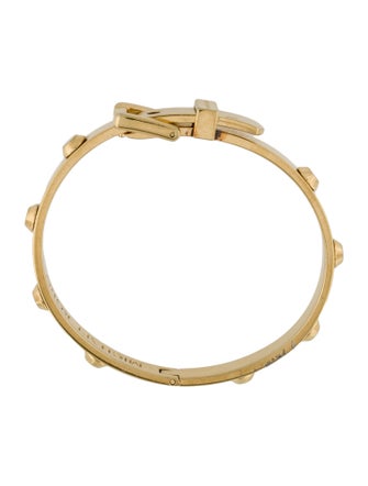Michael Kors Studded Buckle Hinged Bangle Bracelet