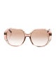 Michael Kors Square Gradient Sunglasses