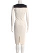 Michael Kors Virgin Wool Midi Length Dress