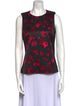 Michael Kors Floral Print Crew Neck Top