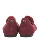 Michael Kors Suede Pom-Pom Embellishments Flats