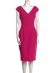 Michael Kors Virgin Wool Midi Length Dress