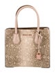 Michael Kors Embossed Leather Top Handle Bag